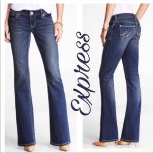 Express Stella Barely Boot Low Rise Stretch Jeans